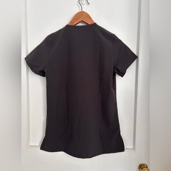BNWOT Monarch Scrub Top in Black with Orange Detailing Size XS - Picture 8 of 10